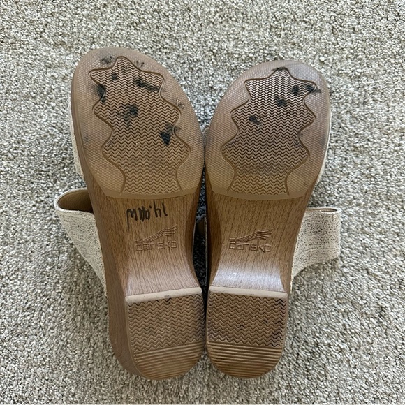 Dansko Sophie Sandals - Ivory Metallic - Size‎ 40 - Picture 4 of 9